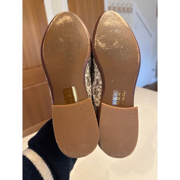 Madewell Women's 9.5 The Frances Loafer on Snake Embossed Leather Retails $158 - Picture 8 of 11